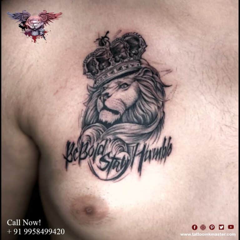 Read more about the article Be Bold & Stay Humble Lion Tattoo