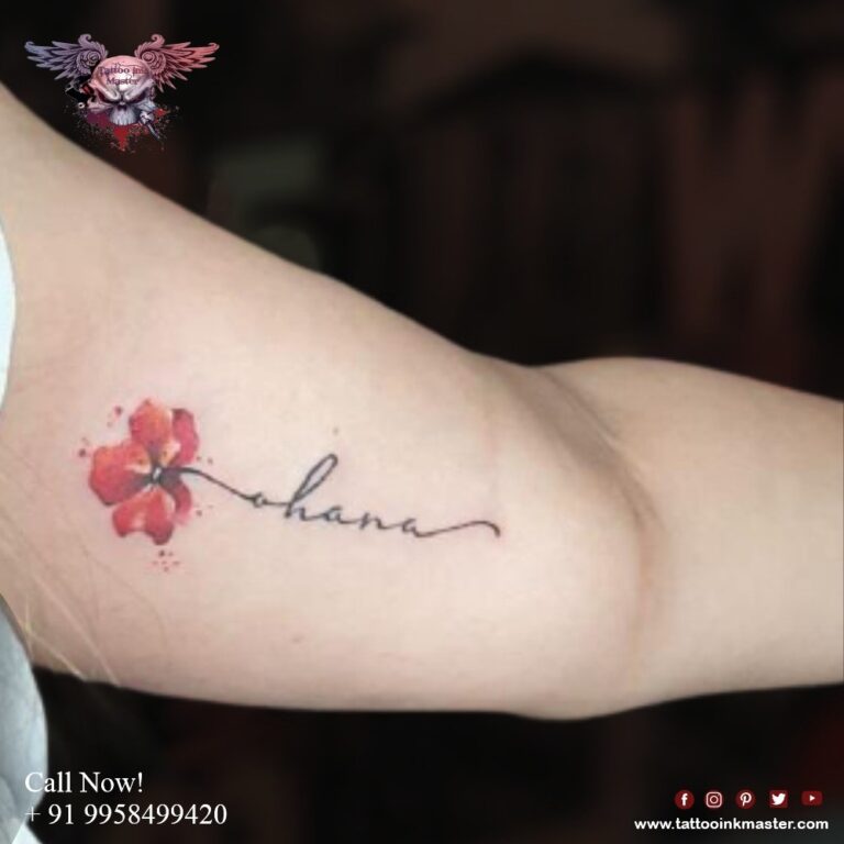 Read more about the article Flower Tattoo with Name on Hand