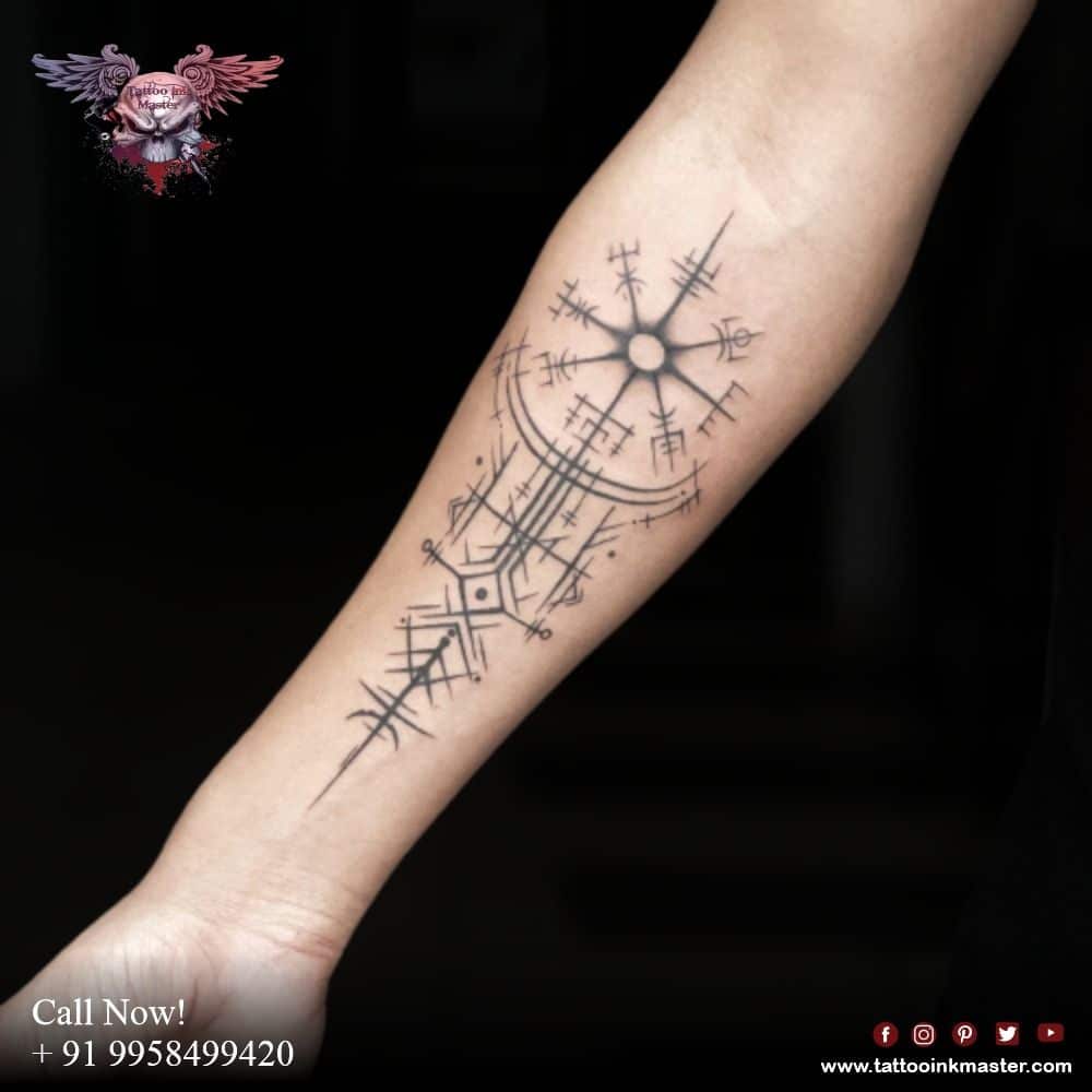 Half Hand Creative Spears Tattoo | Tattoo Ink Master