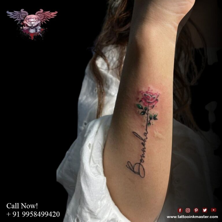 Read more about the article Rose Tattoo with Name on Hand