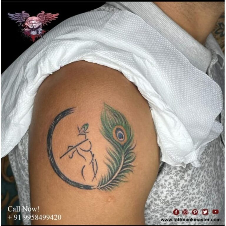 Read more about the article Krishna Colorful Tattoo On Hand