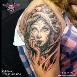 Read more about the article Mystical Women Tattoo with Animal Printed Design