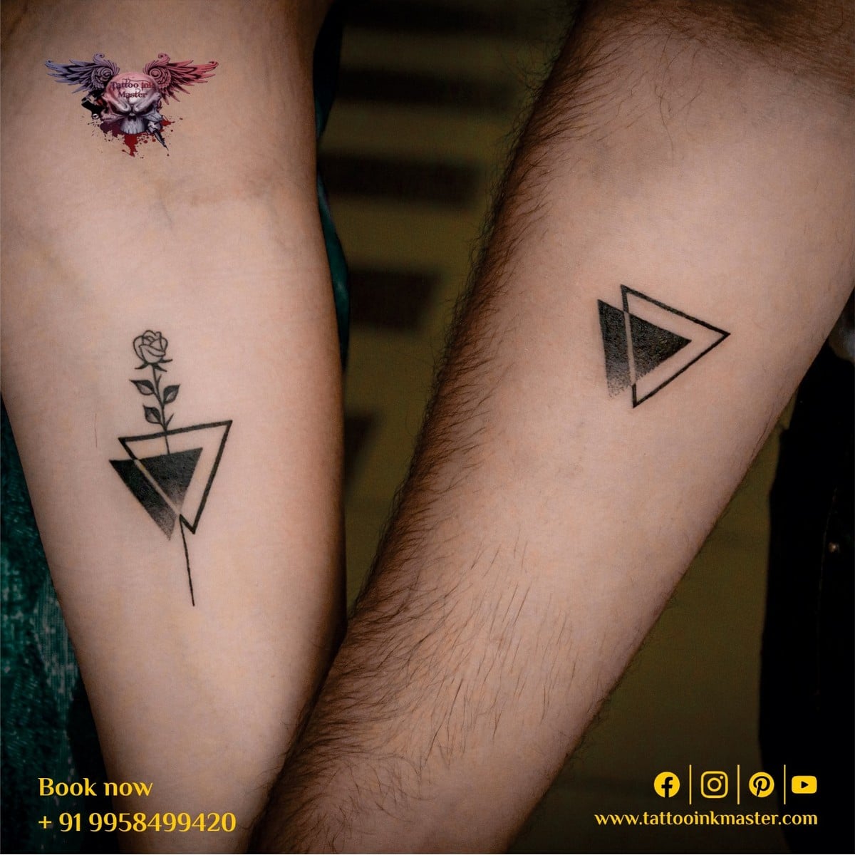 Minimalistic Design Creative Tattoo for Hands | Tattoo Ink Master
