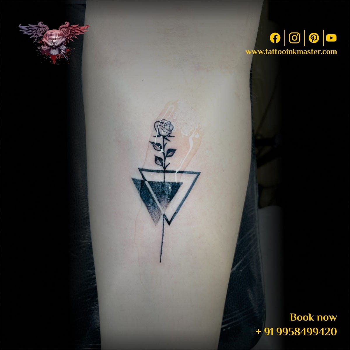 Tattoo | Hand tattoos, Tattoos, Triangle tattoo