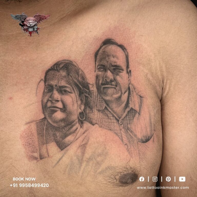 Read more about the article Beautiful Looking Parents Picture Tattoo