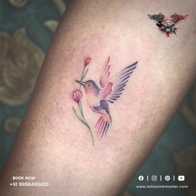 Read more about the article Colorful Looking Small Bird Tattoo