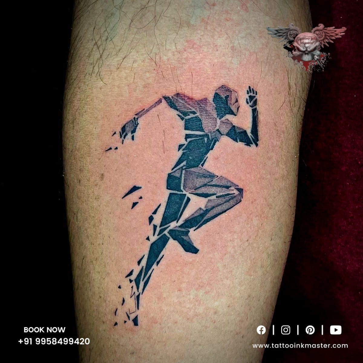 Run tattoo | Running tattoo, Running girl tattoos, Runner tattoo