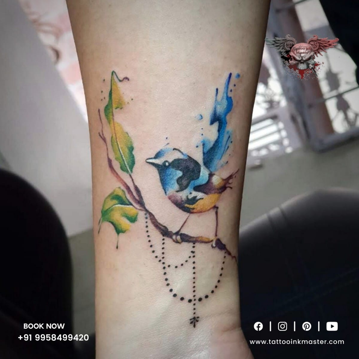 Beautiful and Cute Looking Bird Tattoo | Tattoo Ink Master