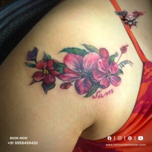 Read more about the article Beautiful and colorful looking flower-designed tattoo