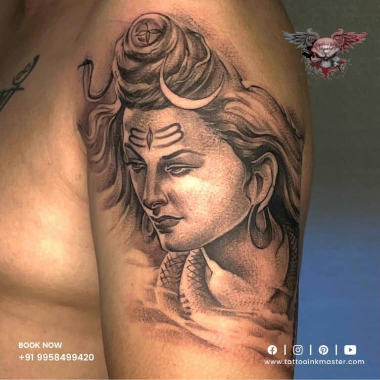 Lord shiva tattoo | Shiva tattoo, Tattoos, Bicep tattoo