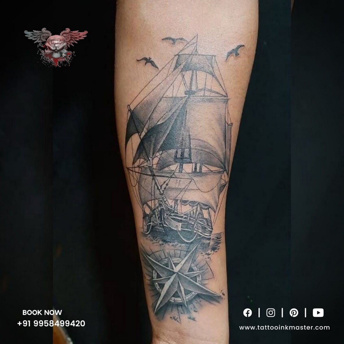 53 Awesome Pirate Tattoos for Men [2024 Inspiration Guide] | Pirate tattoo,  Pirate themed tattoos, Tattoos for guys