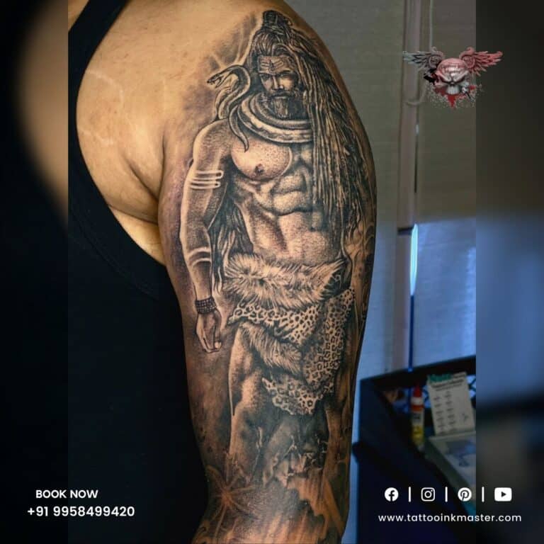 Lord Shiva Tattoo by Rks Tattoo studio Goa are popular in India -