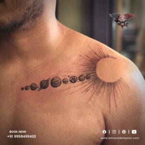 Beautiful Tattoo Of The Solar System | Tattoo Ink Master