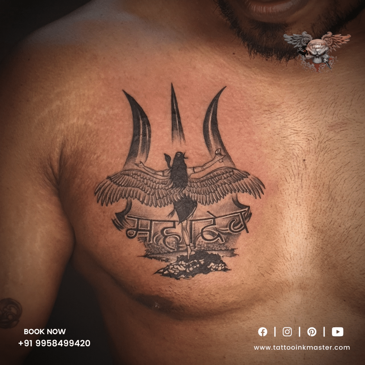Lord Shiva Tattoo | Mahadev Tattoo | Lord Shiva Tattoo | Mahadev Tattoo  Tattooed by :- @ansh_ink_tattoos For appointment Contact :- 8200964319 ...  | By Ansh Ink TattoosFacebook