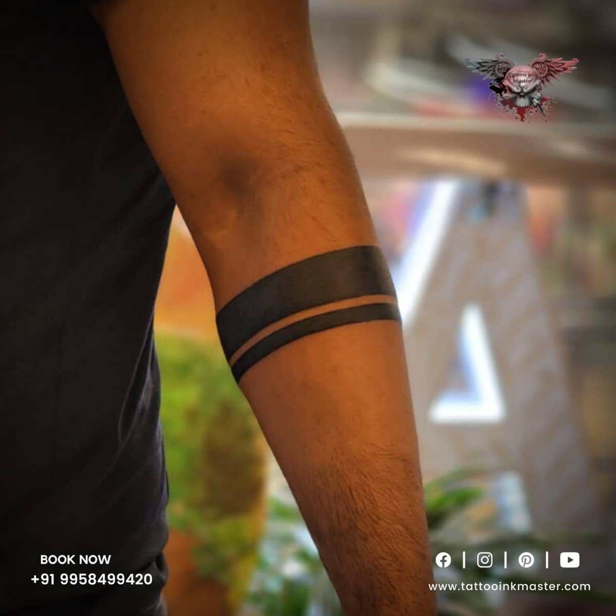 Simple Two-Band Tattoo Design | Tattoo Ink Master