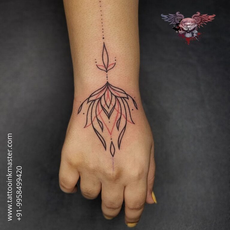Read more about the article Beautiful Black and Red Lotus Tattoo On Arm
