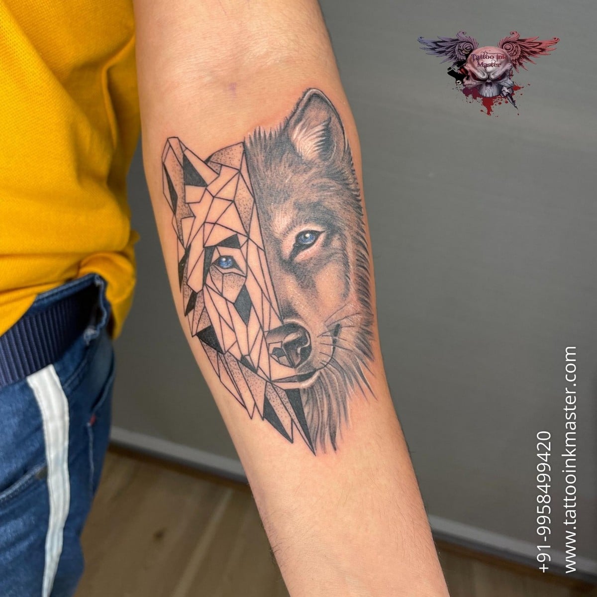 Wolf Tattoo By Best Tattoo Artist In Noida | Tattoo Ink Master