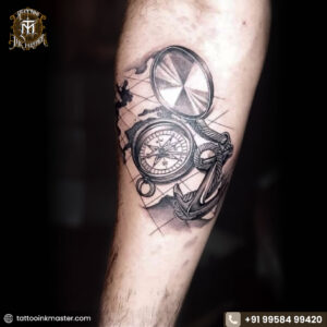 Read more about the article Get a Unique Compass with Anchor Tattoo – Travel, Purpose & Hope in Art