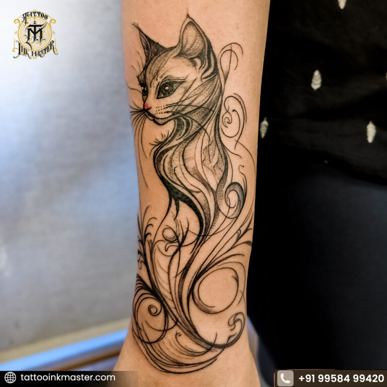 Read more about the article Celebrate Your Love for Cats – Get the Purr-fect Cat Tattoo Design Now