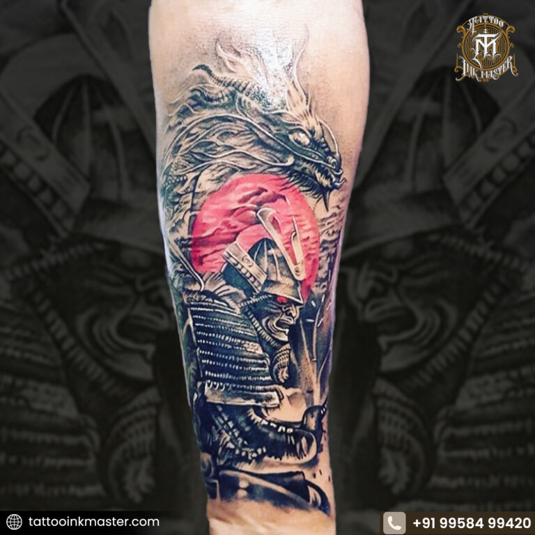 Read more about the article Samurai Dragon Tattoo: Powerful Design Symbolism & Best Placement Ideas